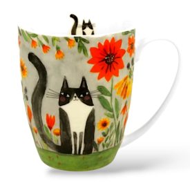 Cicás-virágos porcelánbogre díszcsomagolásban 350 ml