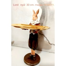 Lord nyúl levehető kínáló tálcával 30 cm.