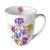 Romantikus Árvácska virágos porcelánbögre  400ml